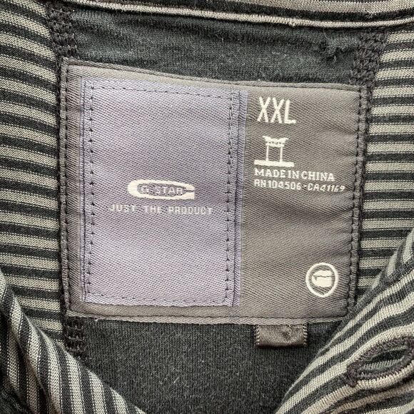 G-Star Raw Polo Shirt Youth 2XL Black Stripped Golf Travel Outdoors Stretch Boys - Picture 6 of 13